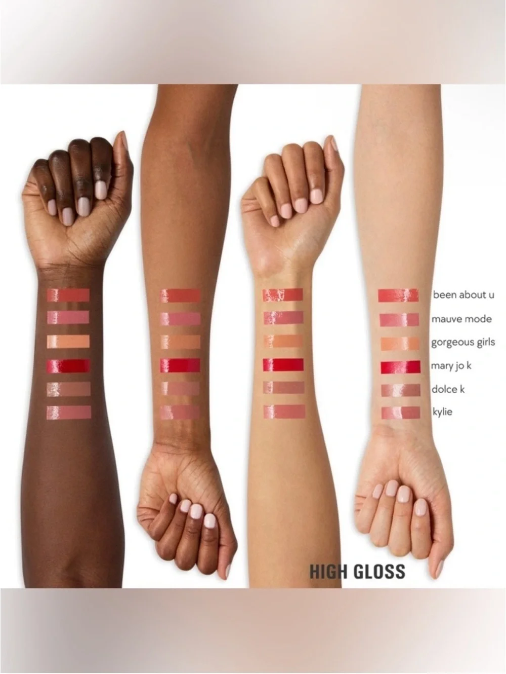 Kylie Jenner High Gloss Lip Gloss in Dolce K 703 (Nude Pink Shine) NEW